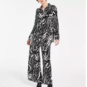 BarIII Printed Plisse Button-Front Shirt & Plisse Pants, Created for Macy's